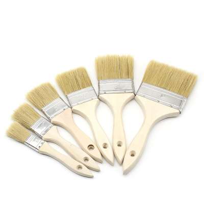 Wholesale Price Pure Bristle Quality Wood Handle Chip Paint Brush Painting Tools